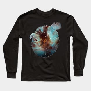 Galaxy Pufferfish Long Sleeve T-Shirt